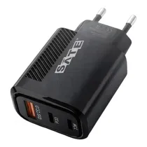 Carregador A-CC1202 USB-A/USB-C Negro