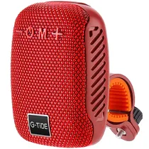 Mini Speaker G-Tide SV01 com Bluetooth / Aux / USB / 5W / 500MAH - Vermelho