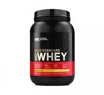 Optimum Nutrition Proteina Gold Standard 100% Whey Protein Banana Cream 2LB Plastico Negro