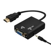 Cable Conversor HDMI VGA c/Audio -HDMI(M) VGA(H)