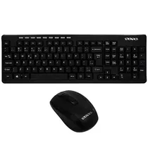 Satellite Teclado + Mouse AK-751G Wireless 2.4GHZ Port Negro