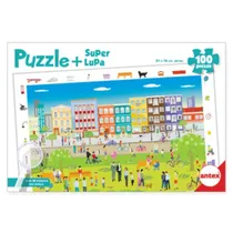 Puzzle 100 Piezas + Super Lupa