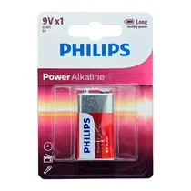 Bateria Philips 6LR-61B/97 Alcalina Power Life 9V