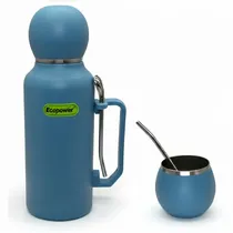 Ecopower Termo EP-G111 1300ML c/Guampa+Bombilla Azul