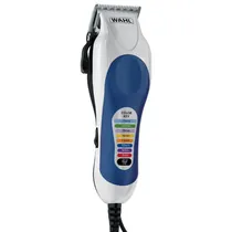 Máquina de Cortar Cabelo Wahl Color Pro 79400-608 20 Peças 120V - Branca/Azul