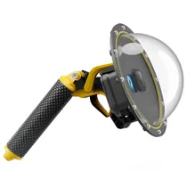 Dome 4LIFE Compatível com Gopro 9/ 10/ 11/ 12/ 13 FL247 Ball Waterproof com Bastão e Gatilho Telesin