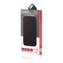 Argom Cargador Portatil S12 12000MAH ARG-PB-1150BK Negro