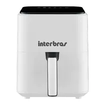 Fritadeira Eletrica Interbras Air Fryer S10PYB / 4 Litros / 1200W / 200°C / 7 Funções / 220V ~ 50HZ - Branco