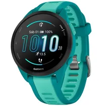 Relógio Garmin Forerunner 165 Music 010-02863 com GPS/Bluetooth - Verde Turquesa/Aqua