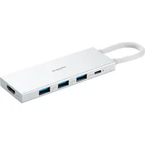 Hub Xiaomi 5-IN-1 Type-C XMDS05YM BHR8804GL - 5 Em 1 - USB-C - Cinza
