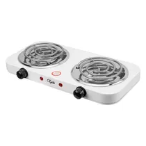 Fogão Elétrico Krab KBCE1002 - 2000W - 2 Bocas - 220V - Branco