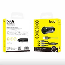 Budi Carregador para Carro 12W 2.4 Preto