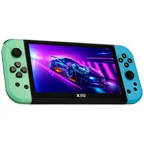 Console Portátil Game X80 7" 16GB - Green/Blue