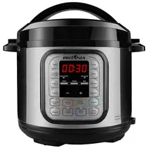 Panela de Pressão Elétrica Britânia BPP02G Gold 900 Watts 5 Litros 220V ~ 60HZ- Prata/Preta
