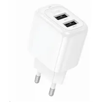 Carregador CS51A Doble Entrada USB Eu Blanco