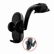 Suporte de Celular para Carro Quanta QTSCA10 Clean View / 360º - Preto