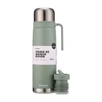 Garrafa Térmica Terrano - 1L - com Bico e Alça Rígida - Verde Oliva