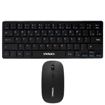 Teclado USB Satellite AK731G com Mou Sem Fio Portugues
