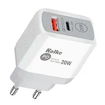 Carregador Tomada Kolke KCR-2576 USB 3.0 / USB-C / 20W - Branco