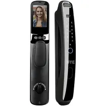Fechadura Eletrônica para Porta Hye 820A Face Tuya com Câmera - Preta