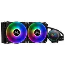 Water Cooler Mtek MWC-240 Liquid Argb, Preto, 240MM, Intel 115X/ 1200/ 1700/ 2011(V3)/ 2066, AMD AM3+/ AM4/ AM5/ FM2+
