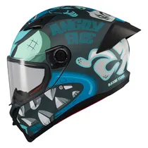 Capacete Axxis Fenix Angry Face C7 - Fechado - Tamanho XXL - Matt