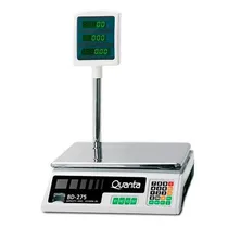 Balança Digital Comercial Quanta QTBD275 para Até 40KG - Branco e Prata