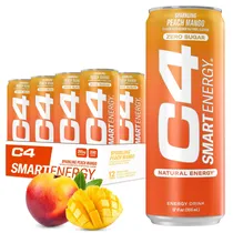Cellucor Pre Energy C4 Lata Peach Mango Aluminio Naranja