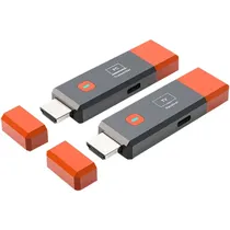 Adaptador HDMI Wireless Extender Transmissor e Receptor / 1080P / Full HD - Cinza/Laranja