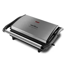 Grill Britânia BGR27I - 850W - 110V/60HZ - Prata e Preto