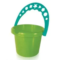 Balde de Praia Grande Ideal para Crianças - Colorido com Alças