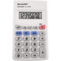 Calculadora Sharp EL-233SB 8 Digitos Branco