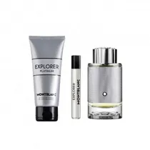 P.Mont Blanc Explore Platinun M Kit( 100ML Edp+100ML SH/G+7.5ML
