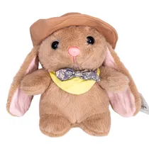 Pelúcia Coelho com Chapéu 18CM Marrom