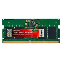 Memória para Notebook Keepdata, DDR5 32GB (1X32GB), 4800MHZ, So-DIMM, KD48S40/32G, Verde