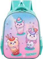Mochila Infantil Trendy 30114 - Aqua