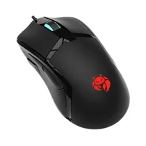 Mouse Óptico Quanta Gamer Krab Chimera KBGMR50 Con Retroiluminación USB Y 24000DPI - Negro