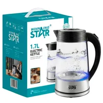 Jarra Elet. Winning Star ST-2067 1.7L 110V Transpa Transparente 1000W