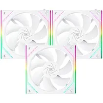 Cooler para Gabinete Thermalright TL-M12QRW X3 Reverse Airflow Argb - Branco (Kit com 3)