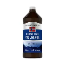 Azeite Piping Rock Cod Liver Engelvaer Norwegian 473ML