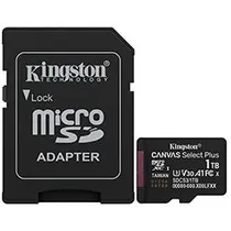 Cartão de Memória Micro SD Kingston Canvas Select Plus C10 U3 V30 A1 1TB - SDCS3/1TB