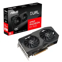 Placa de Vídeo RX7600 8GB Asus Dual Oc 90YV0LD0-M0NA00 DUAL-RX7600-08G -Evo