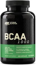 Optimum Nutrition 200 Cápsulas Bcaa 1000 MG