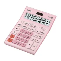 Calculadora Compacta Casio GR-12C-PK 12 Dígitos - Rosa