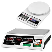 Balança Digital Comercial Quanta QTBD250 para Até 40 KG Bivolt + Balança Digital para Cozinha