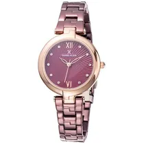 Relógio Analógico Daniel Klein Premium DK11878-6 Feminino, Metal - Roxo e Rosa Ouro