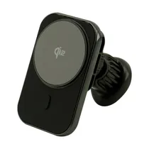 Carregador Veicular Vezr VH03 - Wireless - 15W - com Suporte Veicular - RGB - Preto