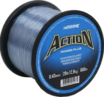 Linha Monofilamento Marine Sports Action Power Plus 28LB 12,9KG 0,43MM 600M