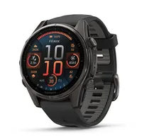 Garmin Relógio Fenix 8 43MM Amoled Sapphire Carbon Gray DLC Titanium Black/Pebble Gray 010-02903-20