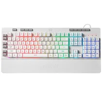 Teclado USB Redragon Shiva K512W RGB-1 Branco Inglês